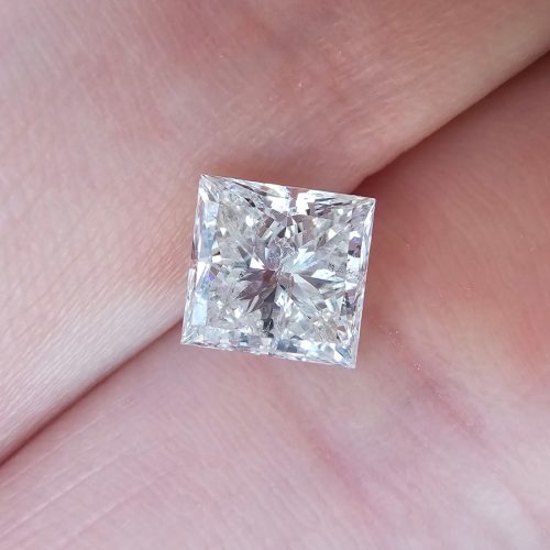 diamant princess cut 1.5 ct.
